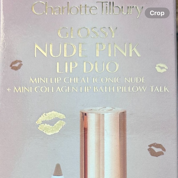 NIB Charlotte Tilbury Glossy Lip Duo in Nude Pink Travel Size Set. - Picture 3 of 3